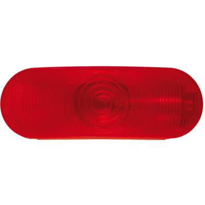 Lumière arrière rouge ovale 6-1/2''