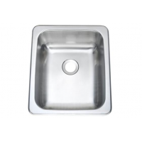 Lavabo rectangle stainless 15'' x 13''