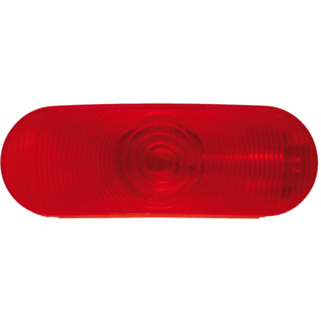 Lumière arrière rouge ovale 6-1/2''
