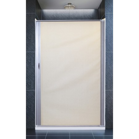 Porte de douche à rouleau 40'' x 57" grise