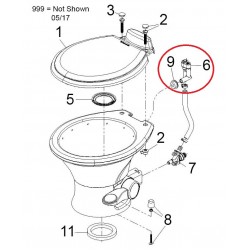 Casse-vide toilette Dometic sans douchette