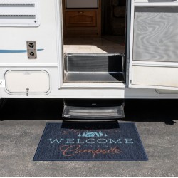 Tapis d'entrée ''Welcome to our Campsite''